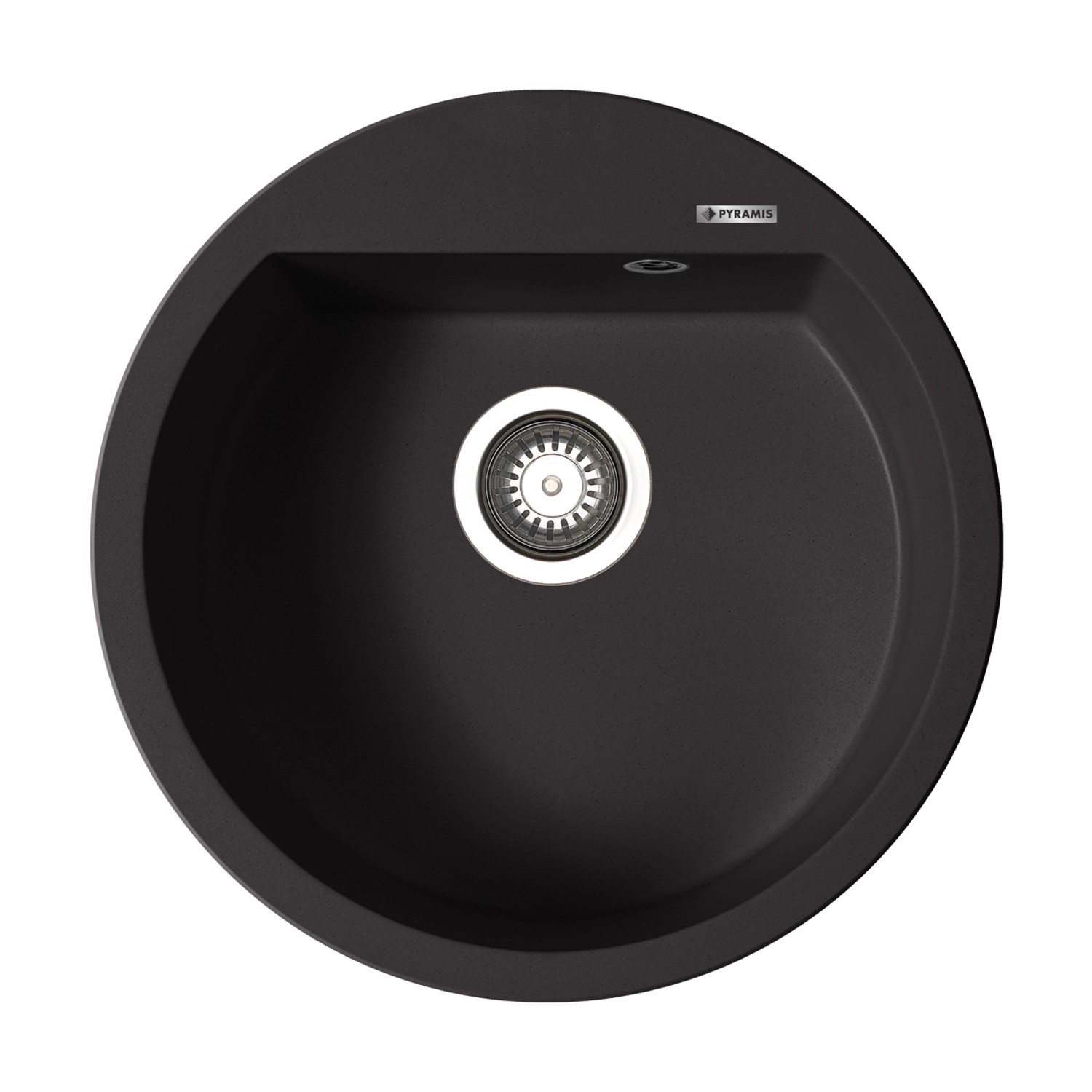 Pyramis Pyragranitespüle Alazia Rund 1B Ø 51 cm Volcano