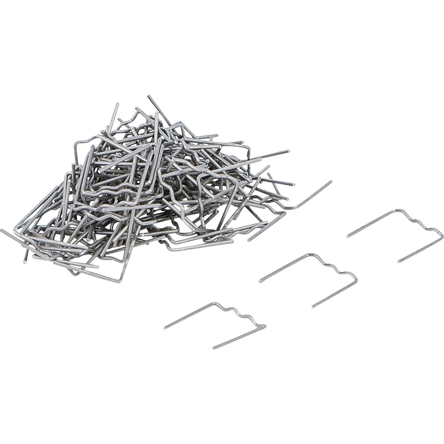 BGS Reparaturklammern Satz Flach 0 8 Mm 100Tlg  73351