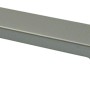 Silberfarbener Möbelgriff 01011 aus Kunststoff für Schränke und Schubladen.