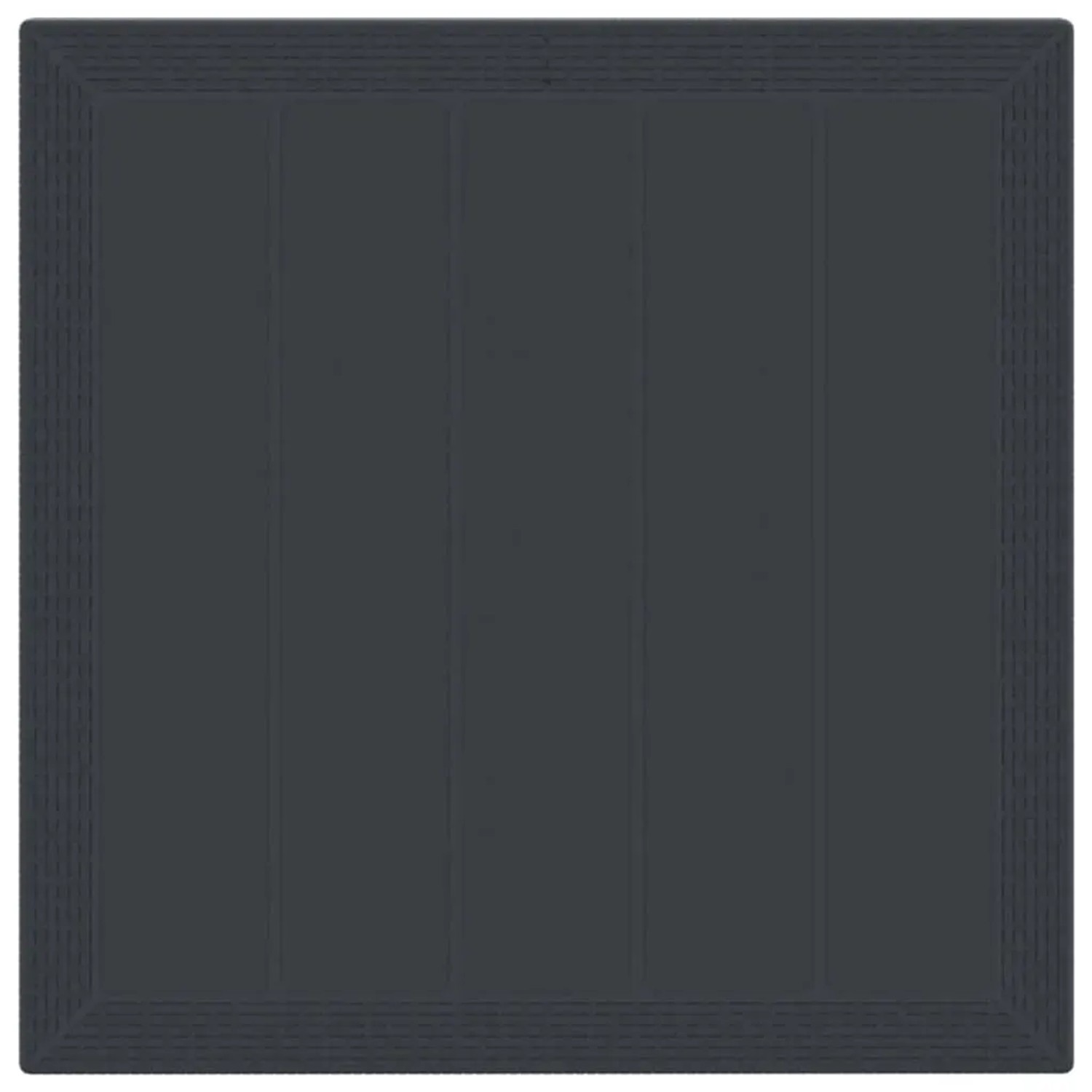 vidaXL Gartentisch Anthrazit 100 x 100 x 73 cm Poly-Rattan 871680_6