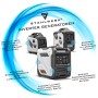 STAHLWERK Inverter Stromgenerator IG 5500 ST, weiß-grau, kompakt, mit Anschlüssen. Bietet stabile 5,5 kW Leistung.