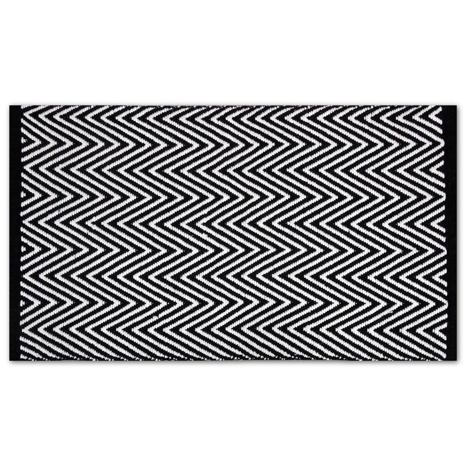 ProHome Teppiche Black & White 50 x 80 cm Zigzag günstig online kaufen