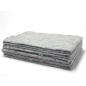 Stapel Primaflor Möbelpackdecken Pro, 5 Stück, grau, zum Schutz beim Umzug.