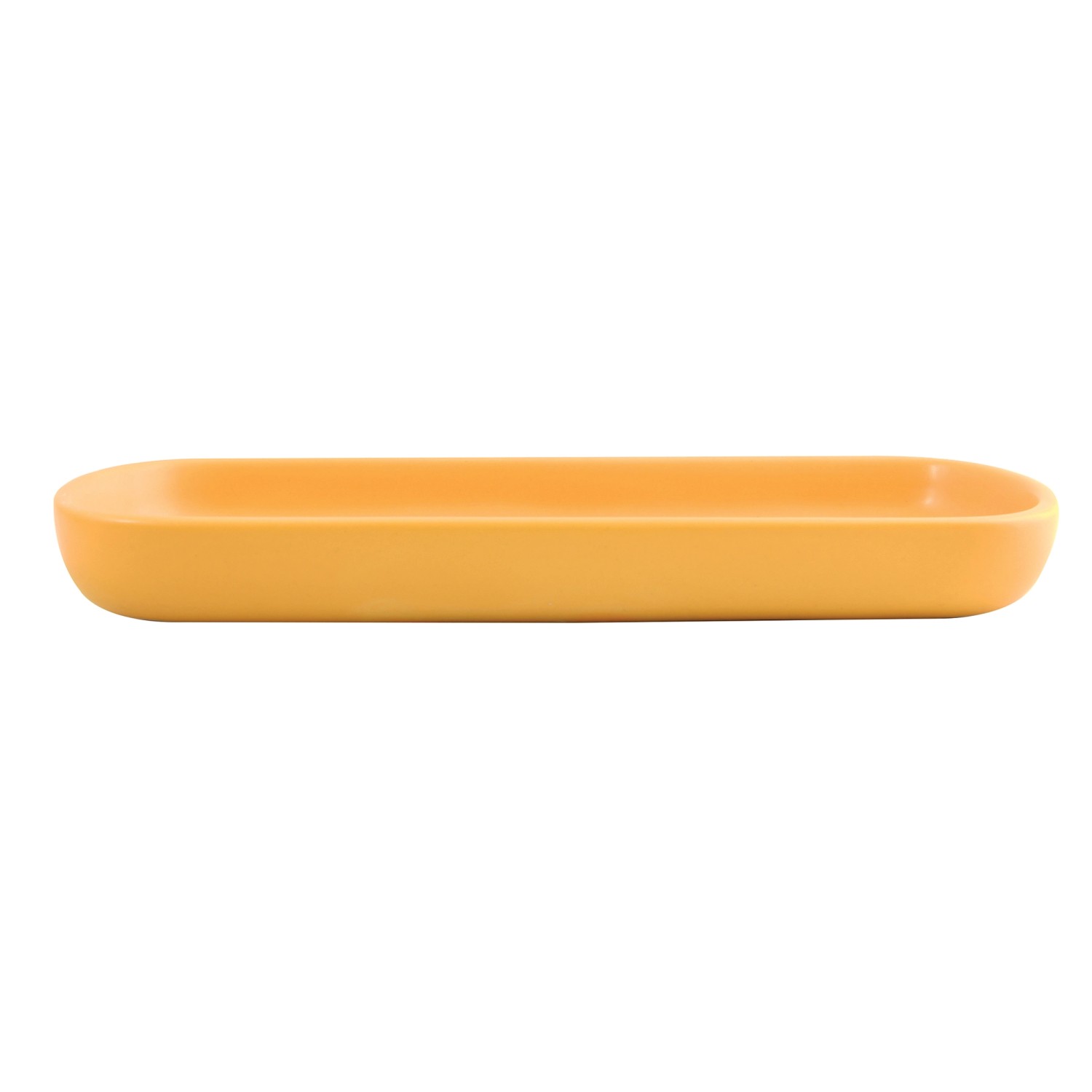 MSV Tablett Maonie Keramik 25,7 cm x 11,5 cm x 2,8 cm Safrangelb günstig online kaufen