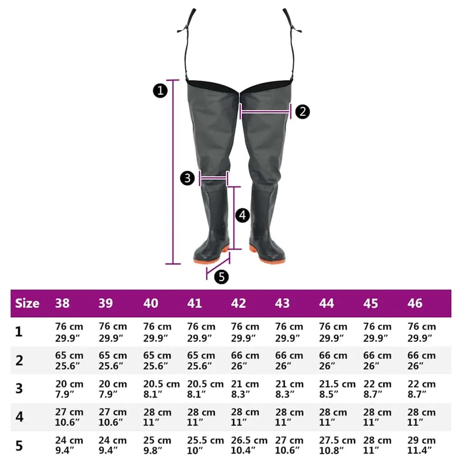 vidaXL Watstiefel Dunkelgrün Größe 44 4017032_7