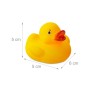Gelbe Relaxdays Badeente, 5x6x5 cm, aus PVC, als Schwimmtier für Badespaß.