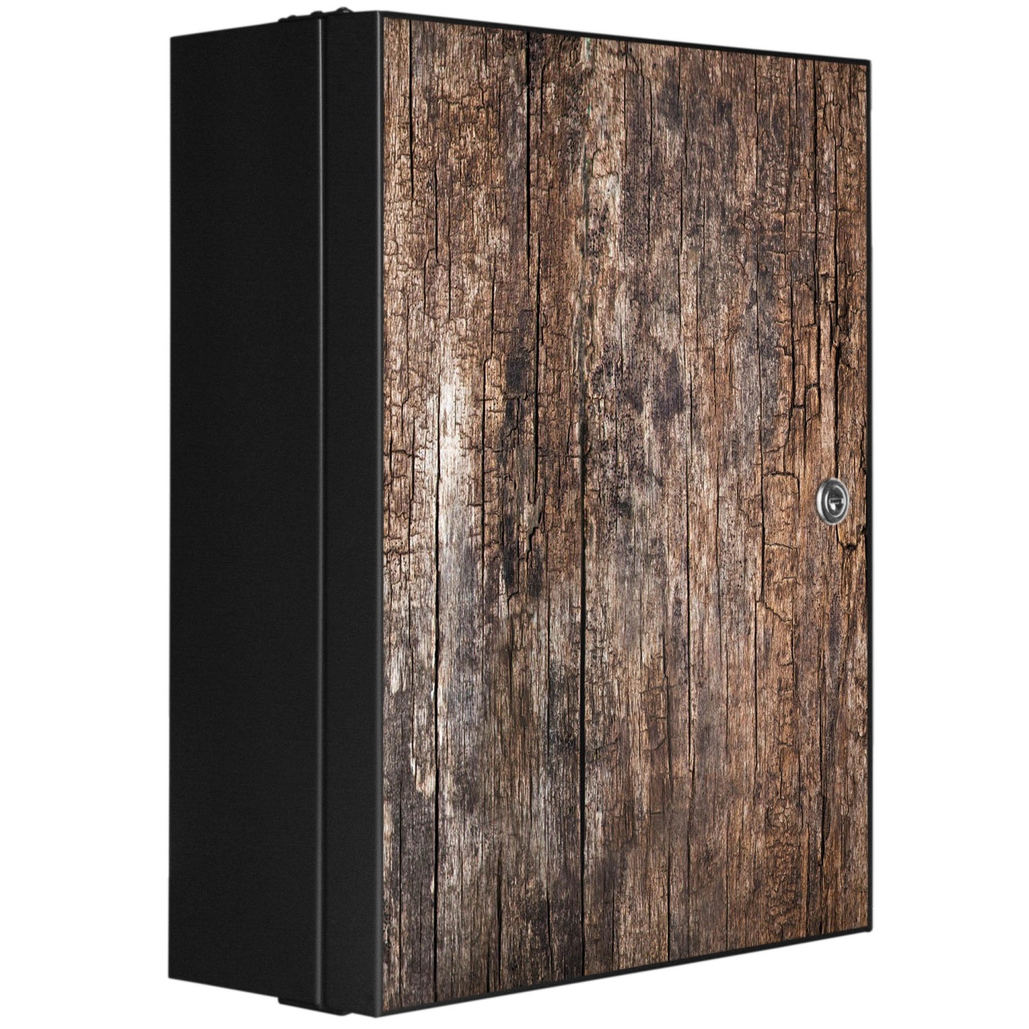 Banjado XXL Medizinschrank Abschliessbar 35x46x15cm Arzneischrank Anthrazit günstig online kaufen