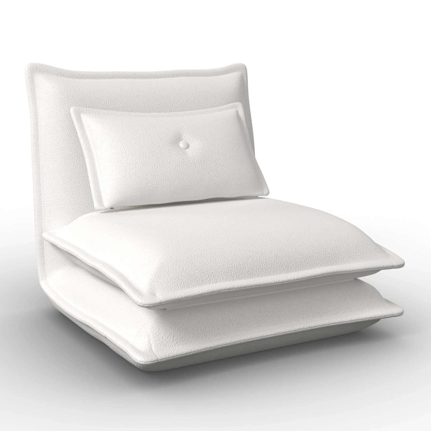 Bessagi Home Schlafsessel Tamara Bouclé Weiß
