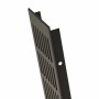 Braunes Zuluftgitter, 100x1000mm, eloxiertes Aluminium für Heizung und Lüftung.