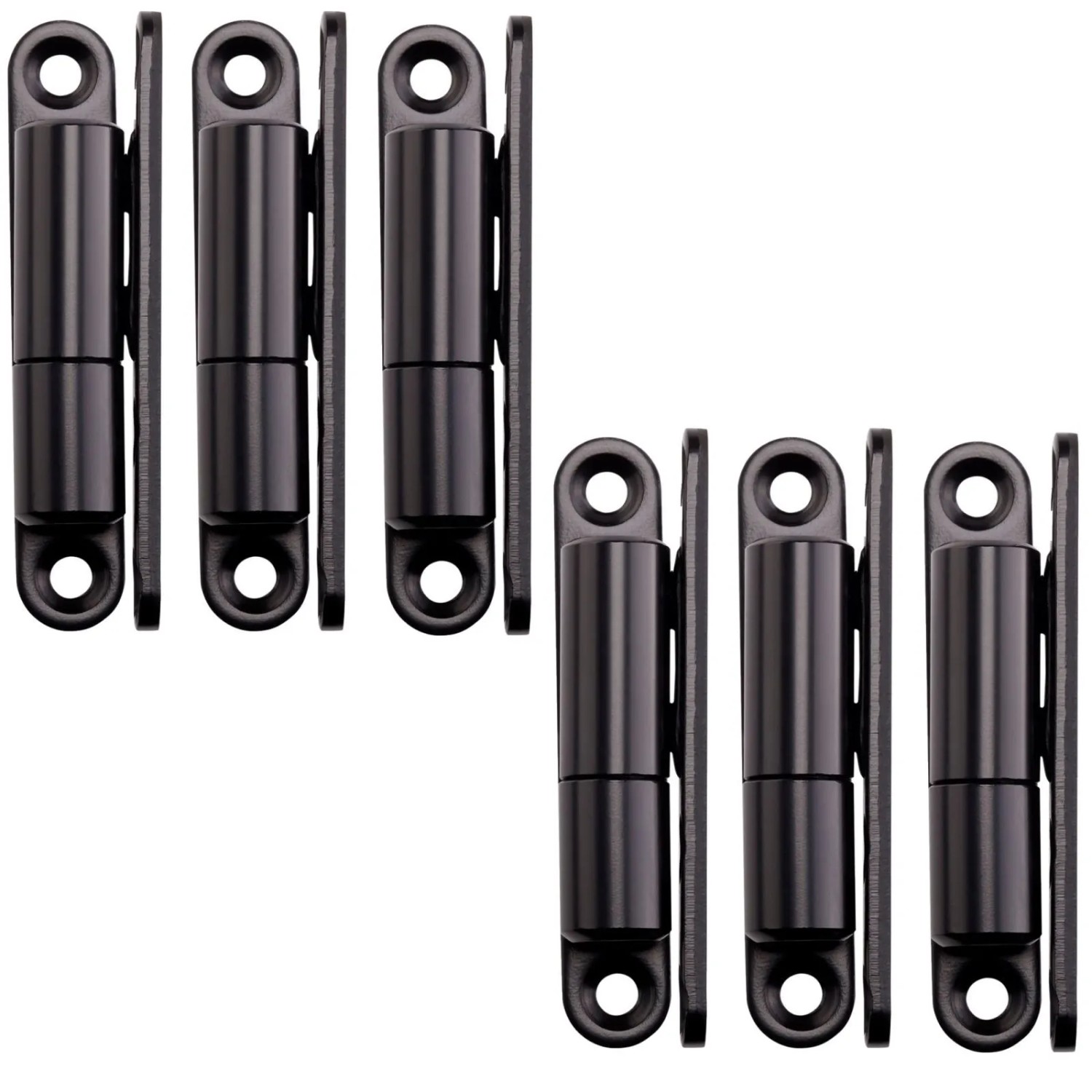 SOTECH 6 Stück Türband Aufschraubband 15 x 83 mm Schwarz