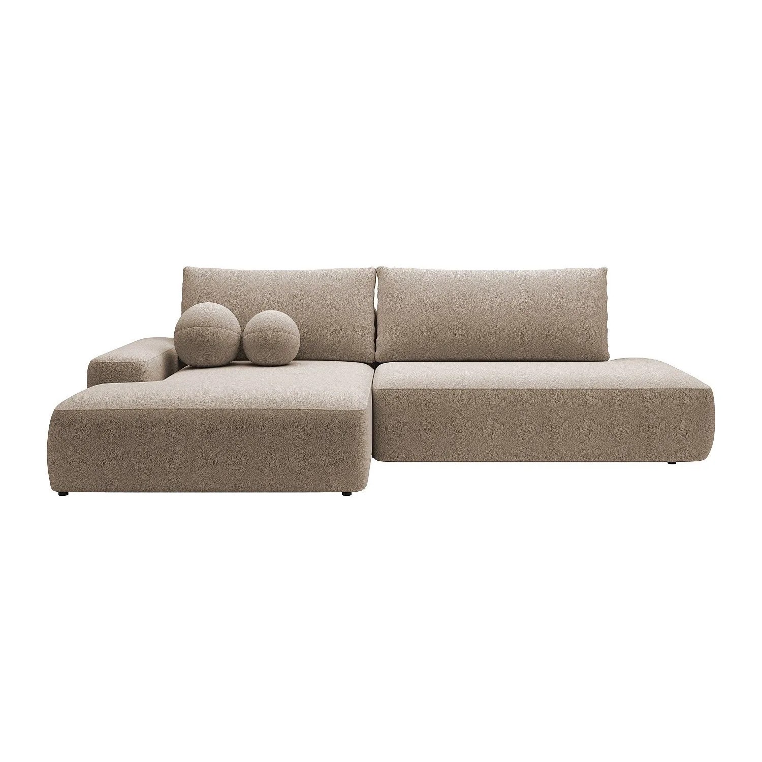 Vente-unique Schlafsofa Daviso Taupe 276 cm