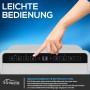 Bedienfeld des TroniTechnik Luftentfeuchters EF04 mit Touch-Funktion und LED-Anzeige.