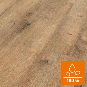 Classen Laminat Oak Natural Grau, wasserfest, Holzoptik. Laminatboden für Wohn- und Gewerberäume.