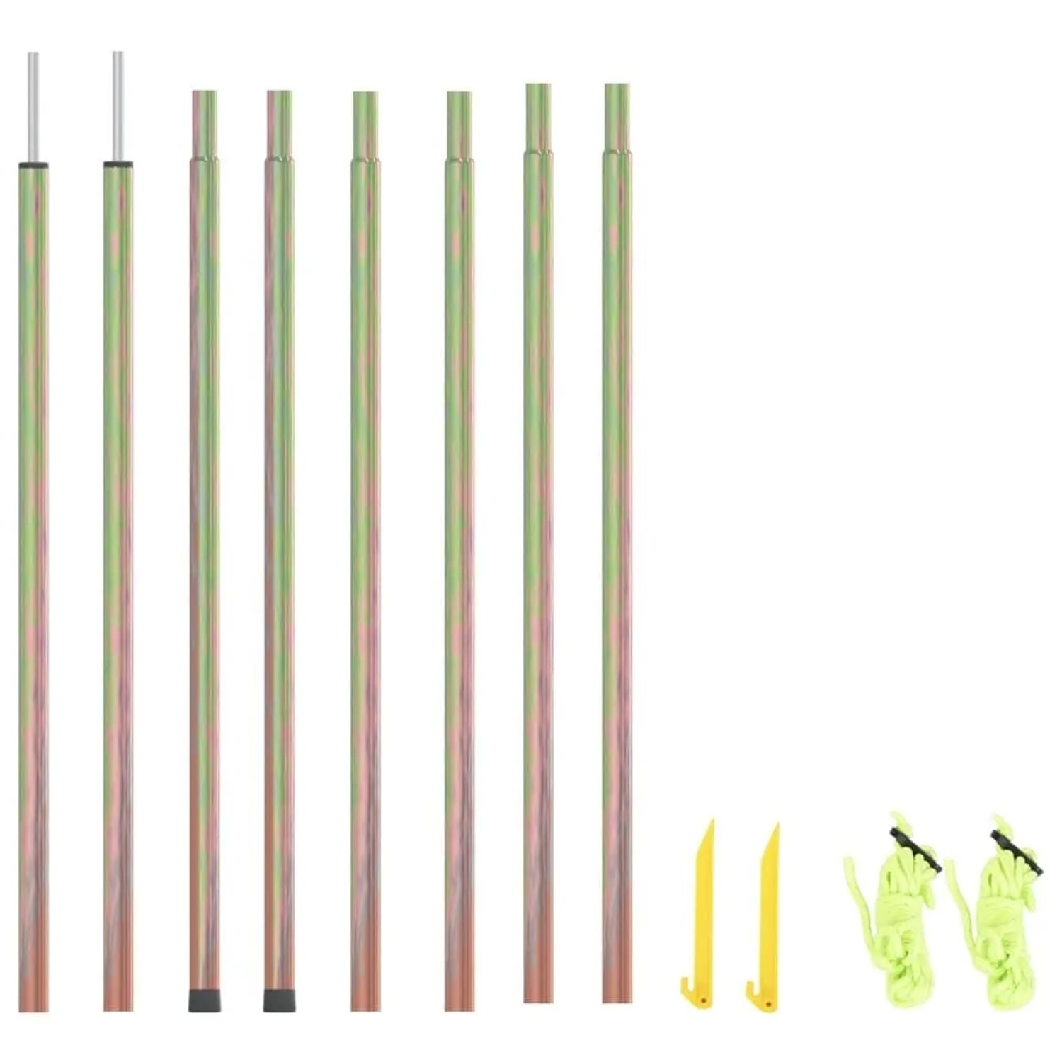 vidaXL Sonnensegel Stangen 2 Stk 200 cm Verzinkter Stahl 315221