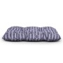 Anthrazit Hundekissen (70x100cm) mit Pfotenmuster, ideal als Hundebett oder Hundekorb.