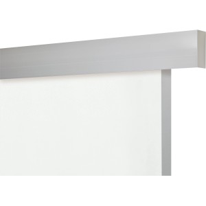 Schienen-Set Lifeline Aluminium silber für Melamin-Schiebetür (1-flügelig).