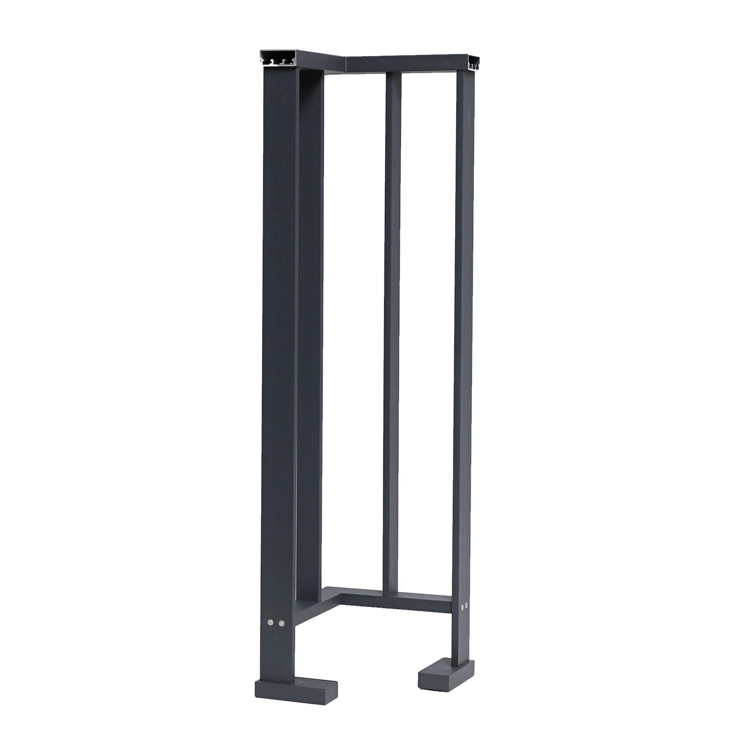 Eckset Linus Aluminium Anthrazit - Geländer 120 x 26 cm für Montage von oben