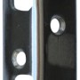 Verchromtes Sicherheits-Winkelblech für Türschlösser, 300x25x25 mm.