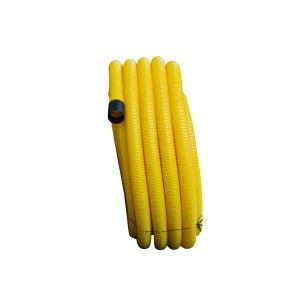 Gelochtes Aco Master Drainrohr DN 80, 50 m Rolle, für Drainage und Grundwasserschutz.