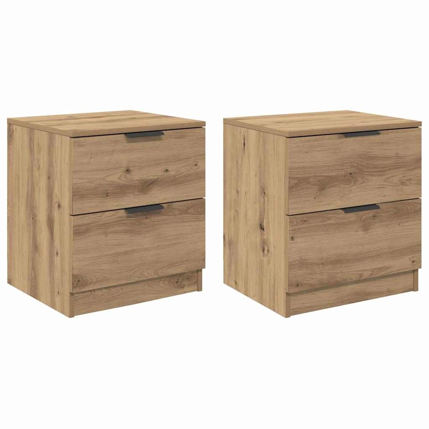 vidaXL Nachttisch 2 Stk Artisan-Eiche 45 x 39 x 50 cm Holzwerkstoff 880508 günstig online kaufen
