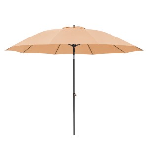 Schneider Balkonschirm Ø 270 cm Apricot mit Knickfunktion. Sonnenschirm für Balkon und Garten.