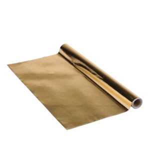 Venilia Klebefolie Gold gebürstet, 45x150cm, Rolle. Dekorfolie für Möbel und mehr.