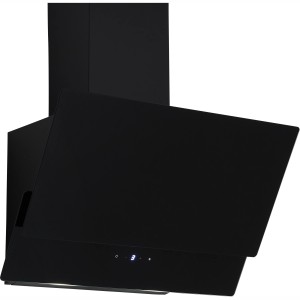 Respekta Kopffreihaube Nika, 60 cm, schwarz mit Glasschirm. Dunstabzugshaube für Abluft und Umluft.