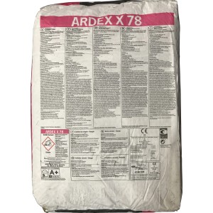 Sack Ardex Microtec Flexkleber X 78, flexibler Fliesenkleber für Innen- und Außenbereiche.