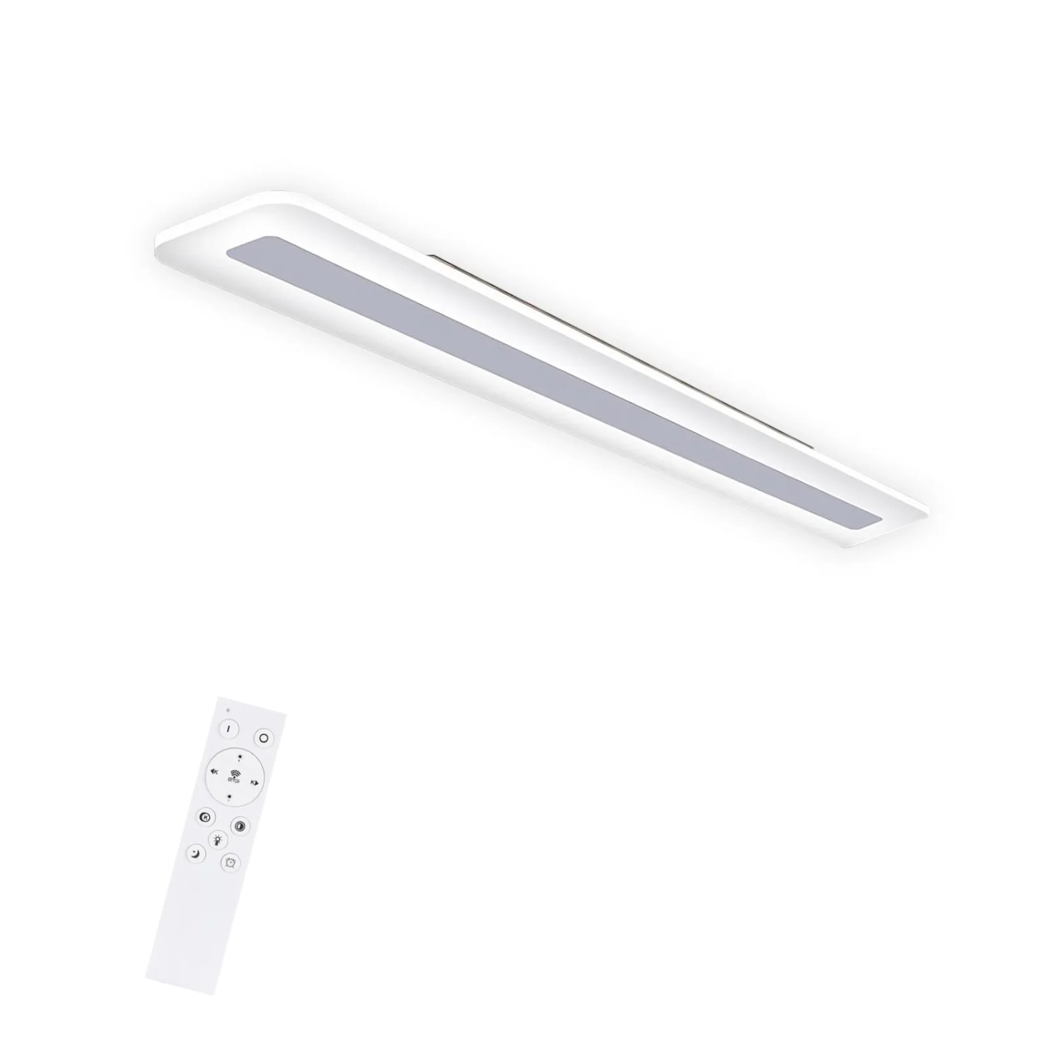 NETTLIFE LED Deckenleuchte aus Metall L60cmWeiß-3
