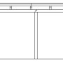 Technische Zeichnung: Skan Holz Doppelcarport Leimholz Nussbaum, Maße und Aufbau des Carports.