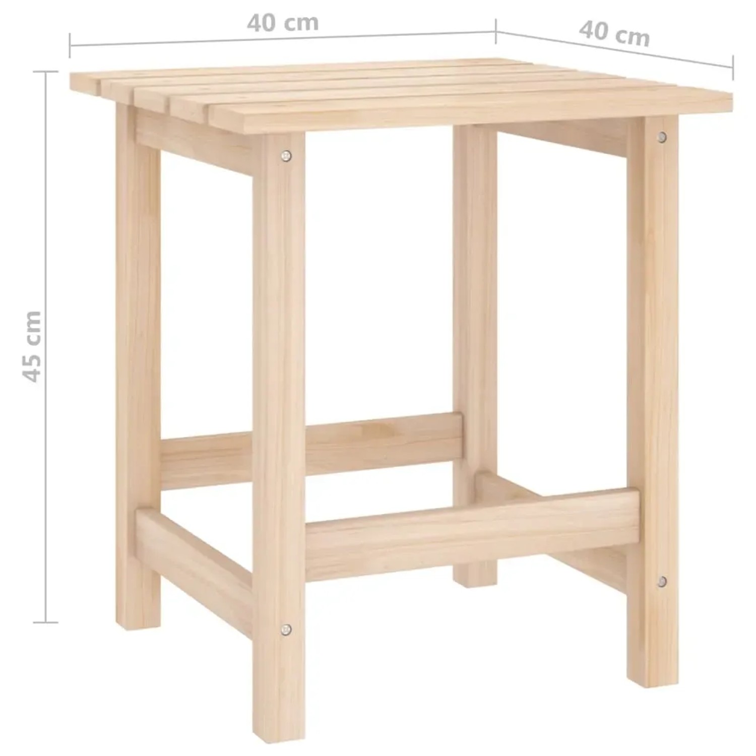 vidaXL Beistelltisch aus Tannenholz, Teil des Adirondack Gartenstuhl Sets