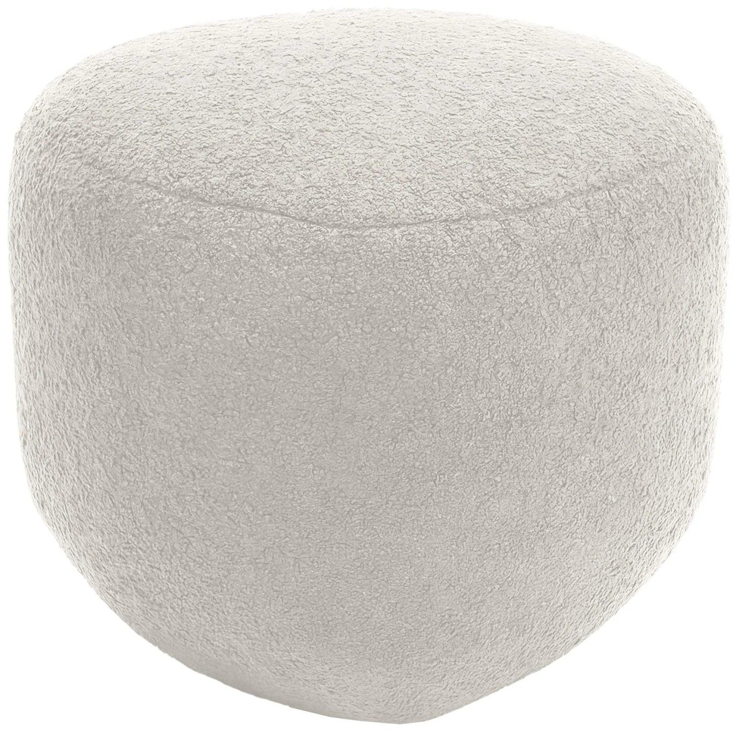 DELUKE Sitzhocker SUMIR Stoff Creme 52x48x32cm Hocker Schlafzimmer Polsterhocker Wohnzimmer Sitzbank Esszimmer