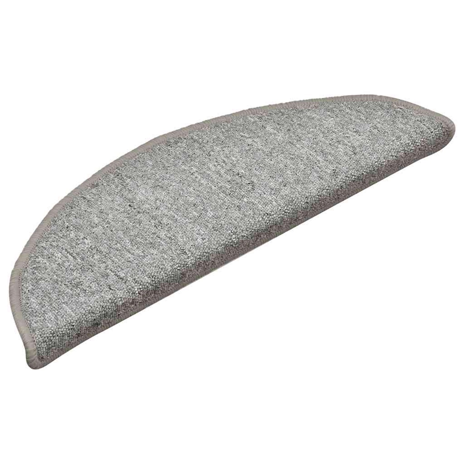 vidaXL Stufenmatten 30 Stk 56x17x3 cm Hellgrau Halbrund 3365746 günstig online kaufen