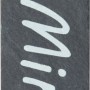 Kräuterstecker Minze aus Steingut in Natur mit Kordel zur Gartendekoration.