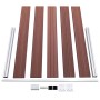 vidaXL Gartenzaun WPC 353x106 cm Braun 3053243_6