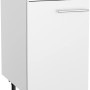 Weißer Optifit Küchenunterschrank Bengt932 (40cm) mit Schublade und Tür.