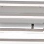 Moderne Paul Neuhaus LED-Deckenleuchte Inigo aus Stahl, 53,8x24,2cm, mit verschachtelten Quadraten.
