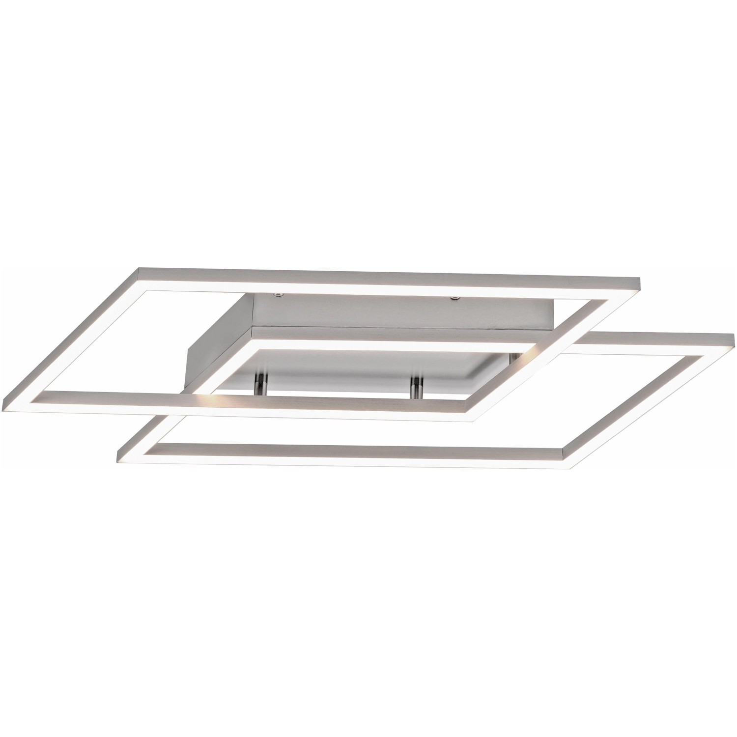 Paul Neuhaus LED-Deckenleuchte Inigo Stahl 2-flammig 53,8 cm x 24,2 cm