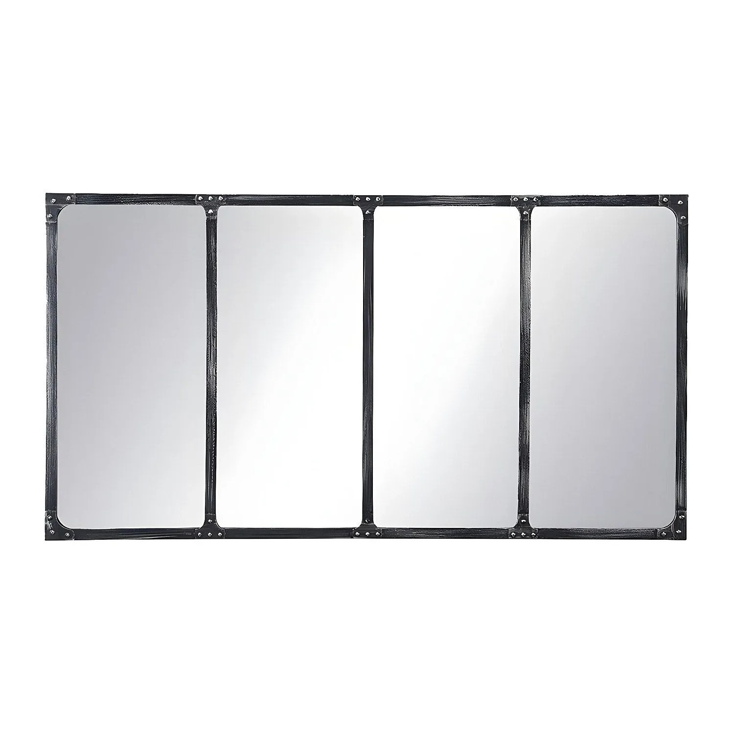 Vente-unique Wandspiegel Maastricht Schwarz 140 cm