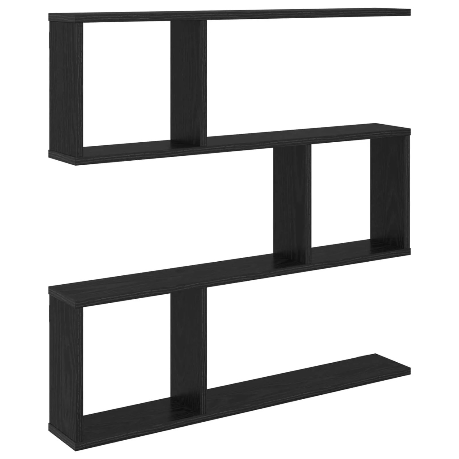 vidaXL Wandregal Schwarze Eiche 80 x 12 x 79,5 cm Holzwerkstoff 8012277