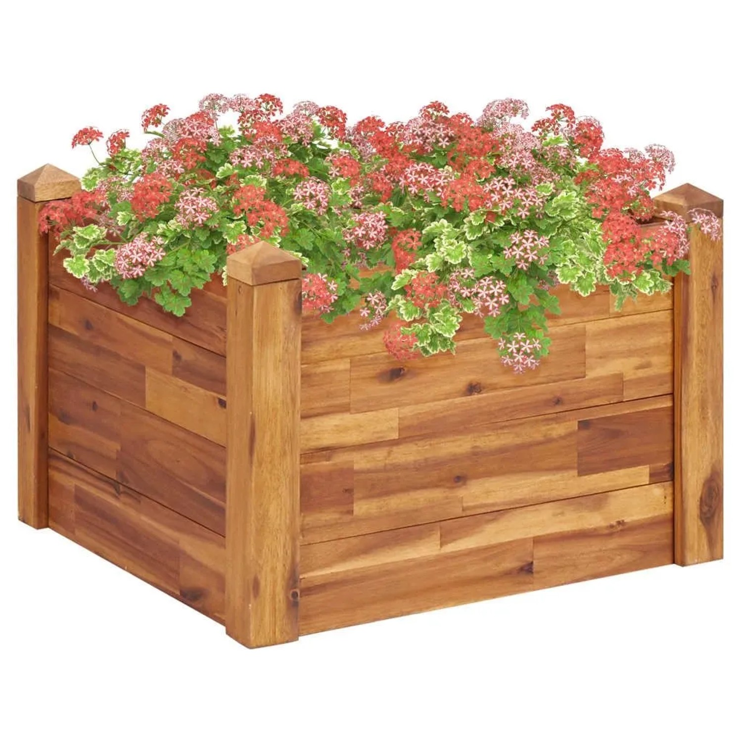 vidaXL Garten-Hochbeet 60 x 60 x 44 cm Massivholz Akazie 46576