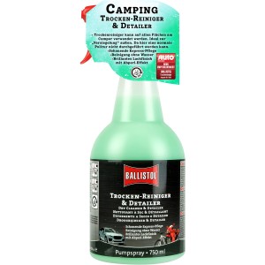 Ballistol Camping Trocken-Reiniger 750ml für Autoanhänger und Camper. Reinigt und pflegt Oberflächen schonend.