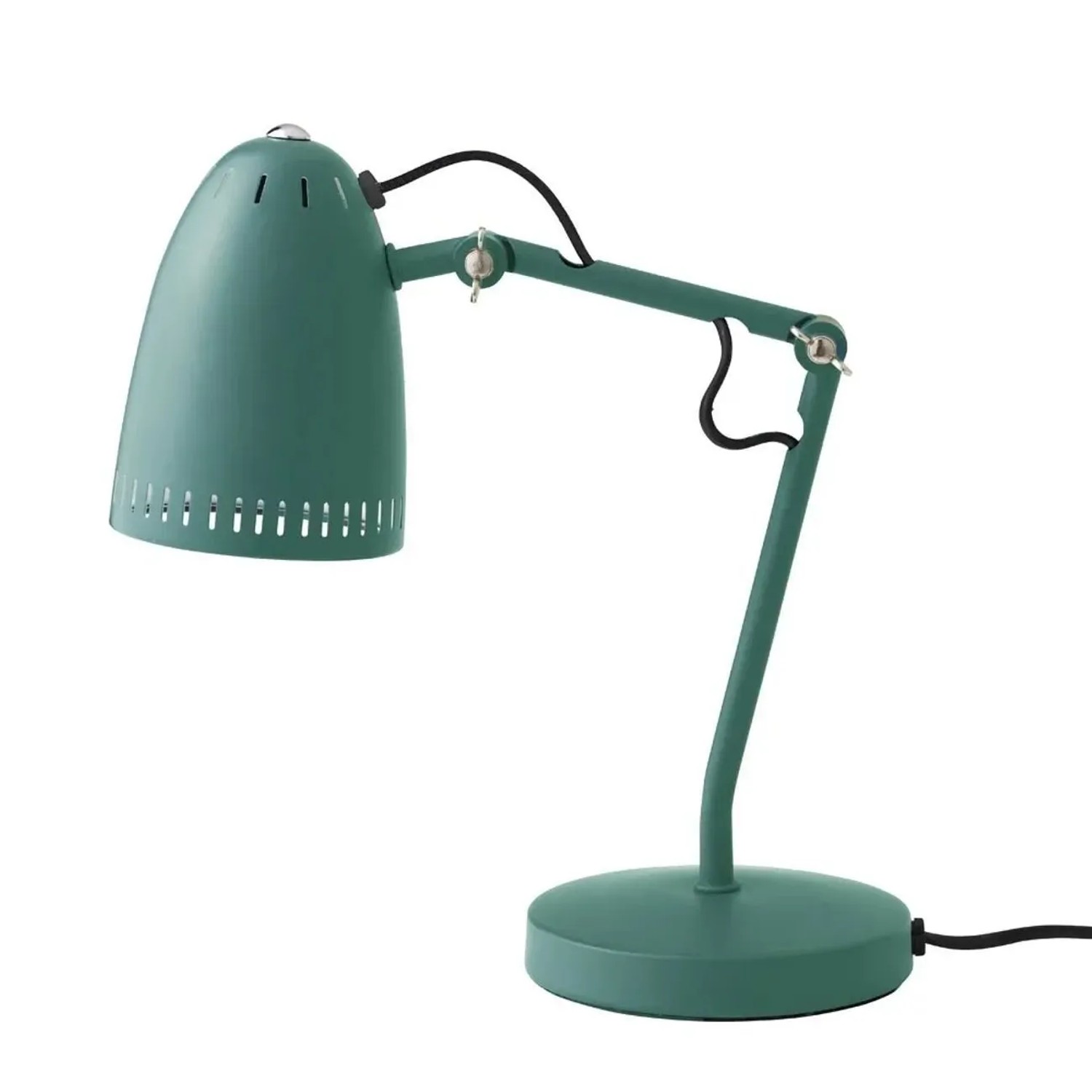 Superliving Schreibtischlampe Dynamo 345 Matt Dunkel Mint aus Metall Höhe 25 cm