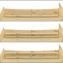 Erst-Holz Seniorenbett 100 x 220 Überlänge Kiefer Massiv mit Rollrost Modell 42_5