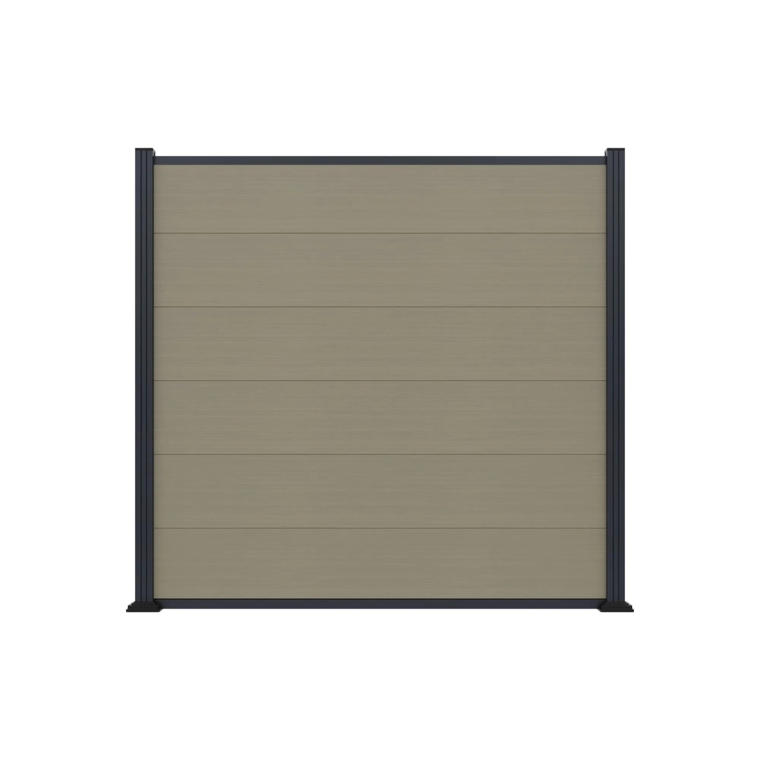 T&J WPC-Steckzaun Max XL 175 cm x 168 cm Antik