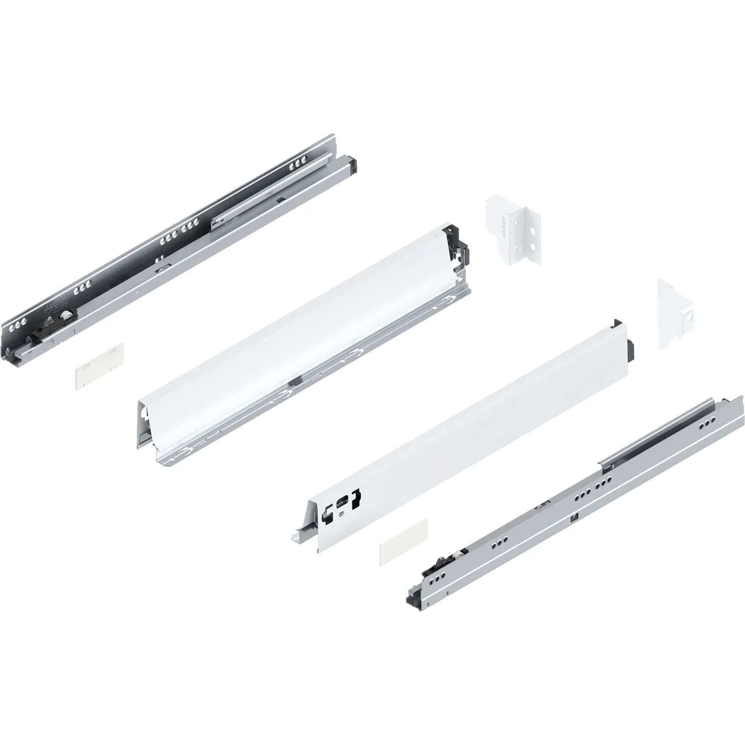 Blum Tandembox antaro N Vollauszug Blumotion 500 mm 30 kg Seidenweiß