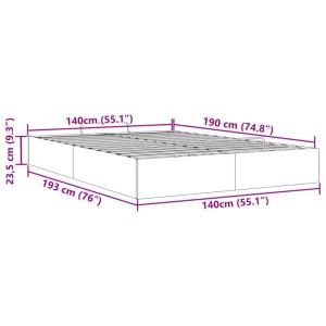 Schwarzes Ottoman-Bett 140x190cm ohne Matratze, Samtbezug. Bett mit Stauraum.