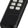 Fernbedienung für OBI Turmventilator, schwarz, mit Tasten für Speed, Timer, On/Off.