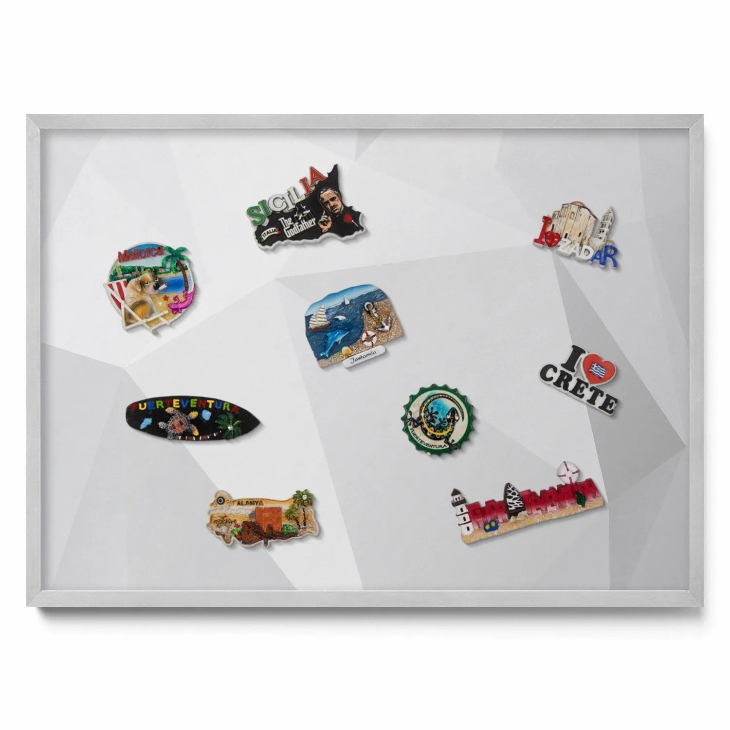 Tulup Magnettafel Magnettafel Dekorativ Bedruckt 3D Geometrischer Hintergru günstig online kaufen