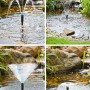 Heissner Aqua Jet Eco 1500 Teichpumpen-Set mit 4 Wasserspiel-Varianten im Gartenteich.